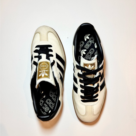 NWT Adidas Samba White and Black Sneakers, Size 8 (men’s 6.5) - Picture 3 of 16